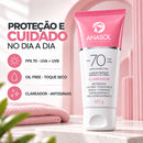 Protetor Solar Facial Anasol Clareador FPS 70 Toque Seco 60g