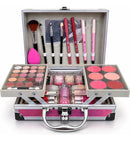 Maleta De Maquiagem Completa Rosa 49 Itens  Luxo Kit Premium
