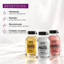Kit 3x  Ampolas Cronograma Capilar  Hidratação Nutrição 60ml
