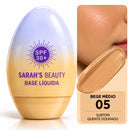 Base Líquida Com Protetor Solar FPS 30 Sarah's Beauty
