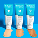Protetor Solar Facial FPS 50 Com Cor Bege Médio Sunless 60g